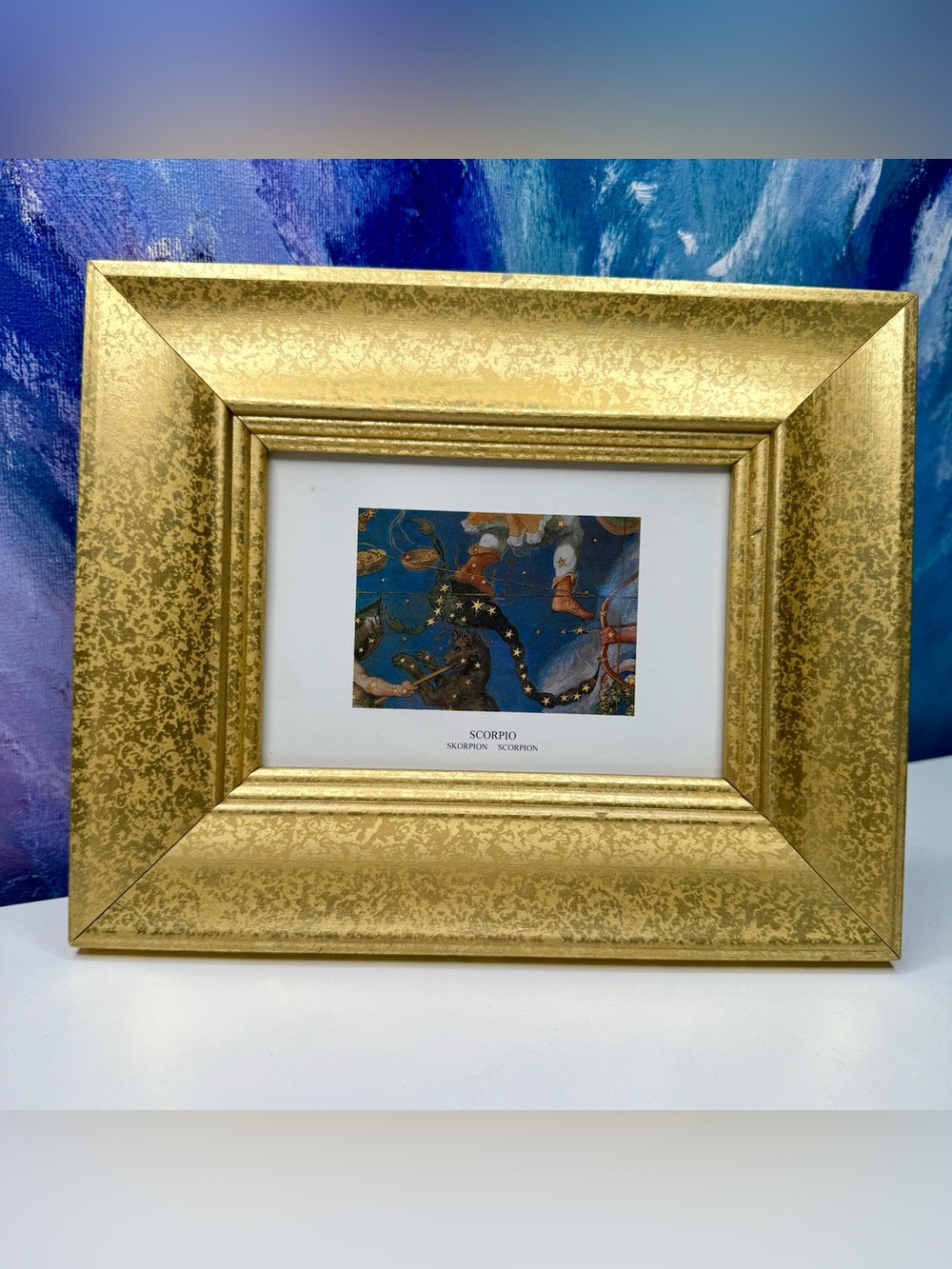 Zodiac Scorpio Print Framed Italian Art Palazzo Farnese Sicily Whimsigothic